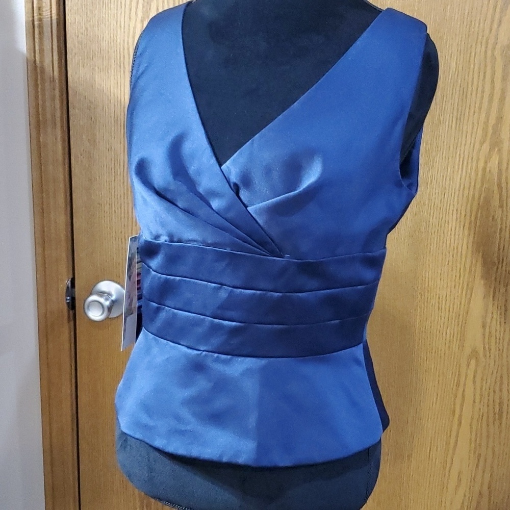 Alfred Angelo formal satin sleeveless top nwt